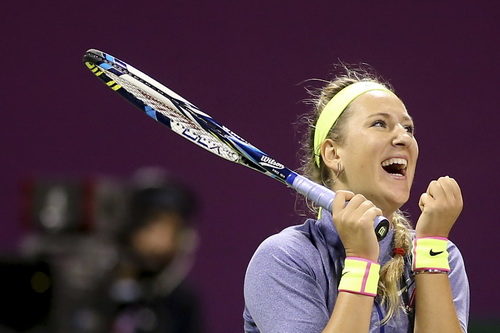 Azarenka vui mừng v&agrave;o chung kết ở Doha