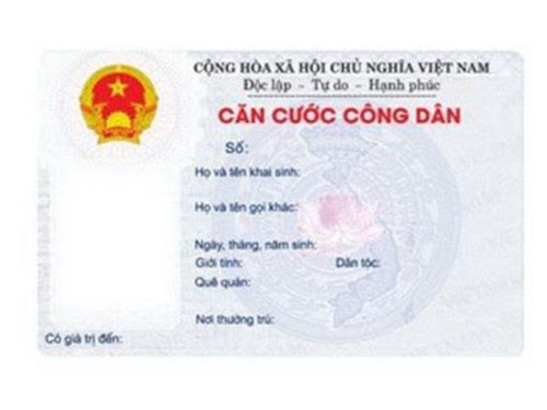 Từ 1-1-2016, cấp thẻ căn cước công dân