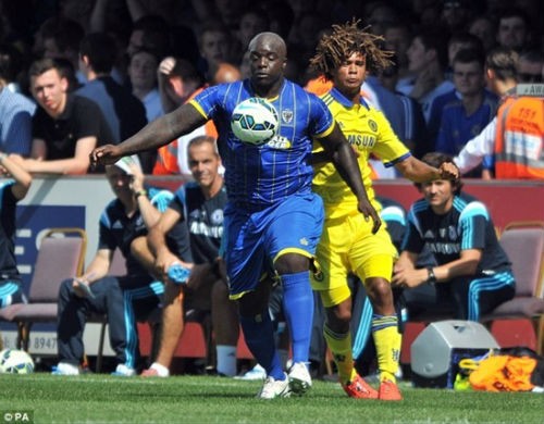 Ankinfenwa trong trận giao hữu với Chelsea hồi đầu m&ugrave;a giải