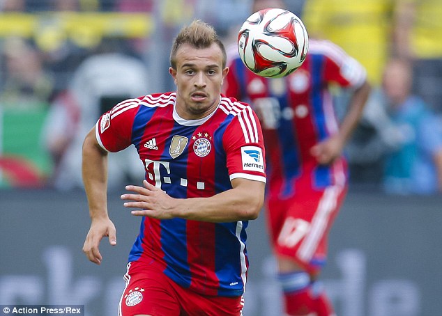 Tiền vệ Xherdan Shaqiri sẽ kho&aacute;c &aacute;o Inter Milan