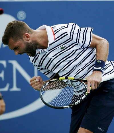 Benoit Paire phấn kh&iacute;ch sau chiến thắng ấn tượng