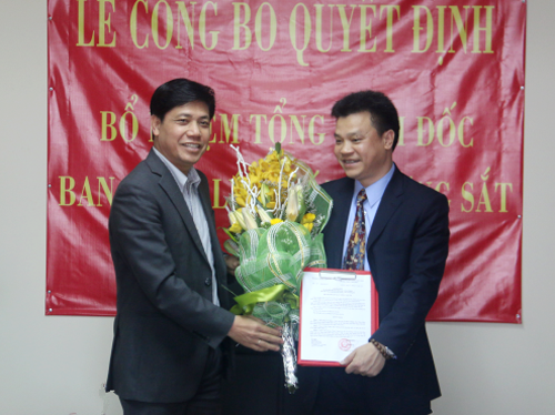 Bổ nhiệm Tổng giám đốc mới Ban quản lý dự án đường sắt trên cao