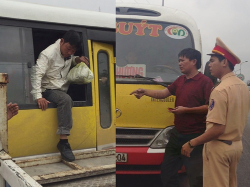 Tài xế xe buýt nhái "nhồi nhét" khách còn thách đố CSGT
