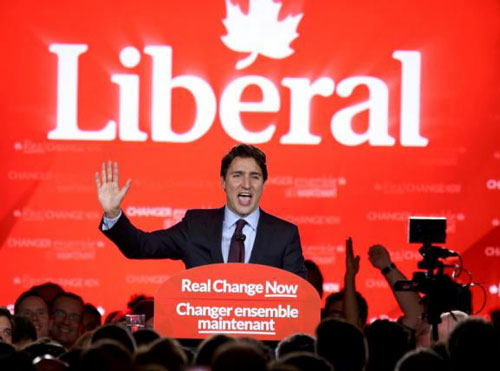 Địa chấn chính trị ở Canada