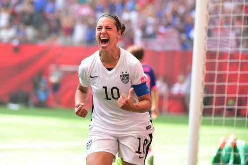 Carli Lloyd lập hat-trick vàng, tuyển Mỹ lần thứ ba vô địch