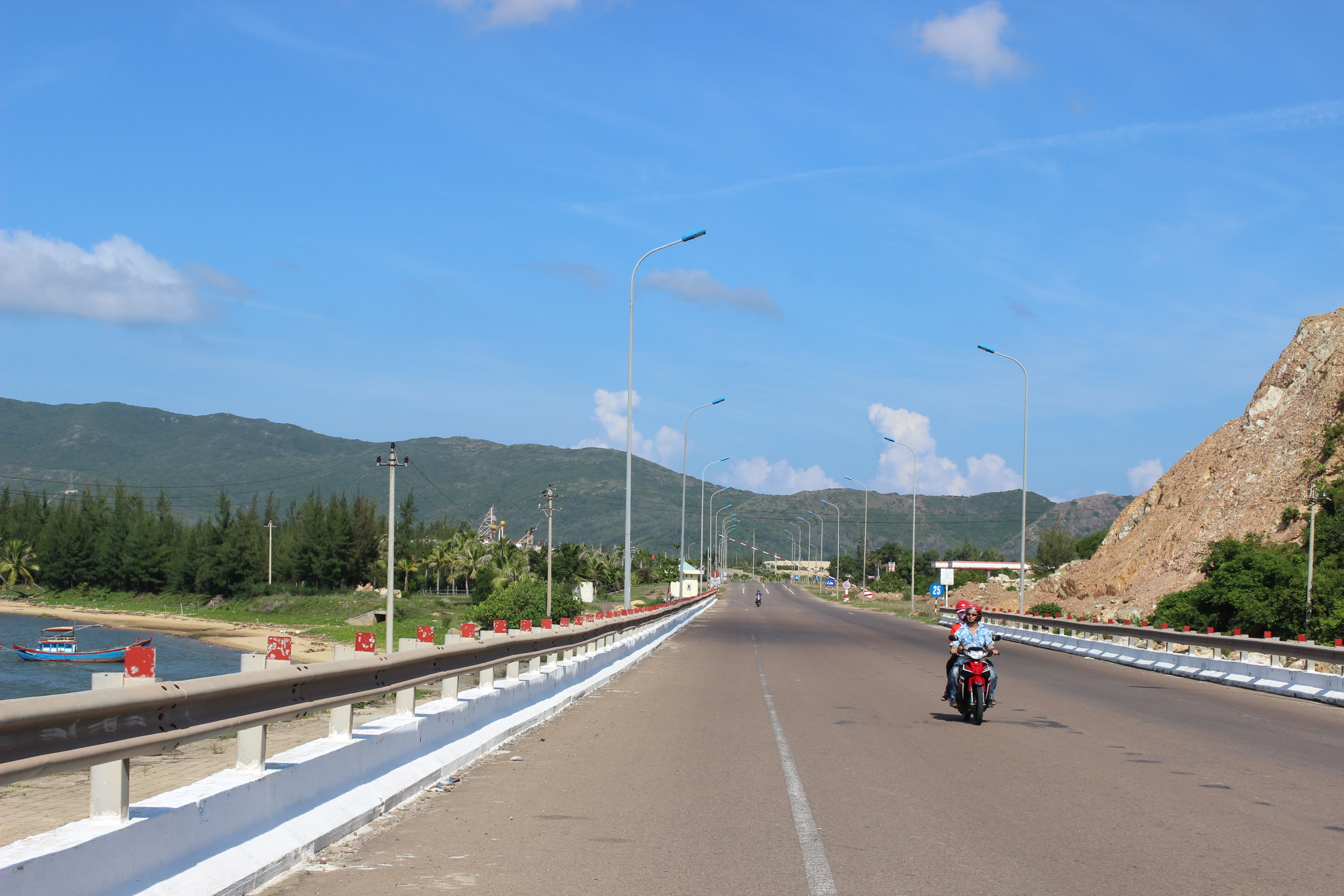 Cầu Thị Nại - đường từ nội th&agrave;nh Quy Nhơn ra Eo Gi&oacute;