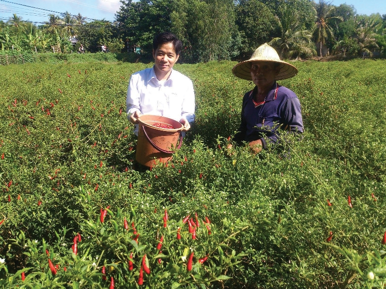 C&aacute;n bộ KienlongBank chi nh&aacute;nh Hồng Ngự, Đồng Th&aacute;p đồng h&agrave;nh c&ugrave;ng b&agrave; con n&ocirc;ng d&acirc;n