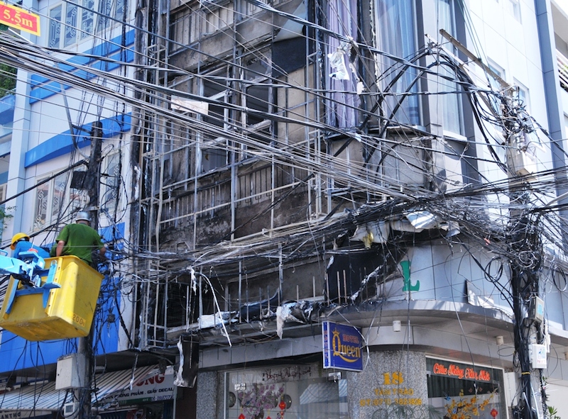 Hiện trường vụ ch&aacute;y