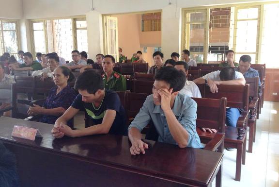 Gia đình bị hại có mặt tại phiên tòa