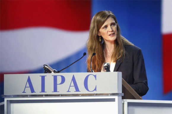 Đại sứ Mỹ tại Liên Hiệp Quốc (LHQ) Samantha Power. Ảnh: Reuters