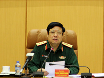 Đại tướng Phùng Quang Thanh chủ trì hội nghị của Bộ Quốc phòng