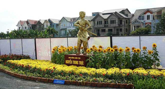 M&ocirc; h&igrave;nh đến thờ anh h&ugrave;ng Nguyễn Trung Trực