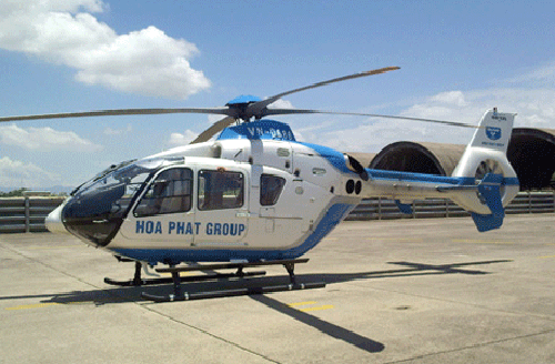 Chiếc trực thăng EC 135P2i của Tập đo&agrave;n H&ograve;a Ph&aacute;t đ&atilde; được b&aacute;n cho C&ocirc;ng ty VinaCopter của Hồng K&ocirc;ng