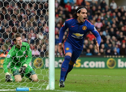 Falcao sau b&agrave;n gỡ h&ograve;a 1-1 cho Man United