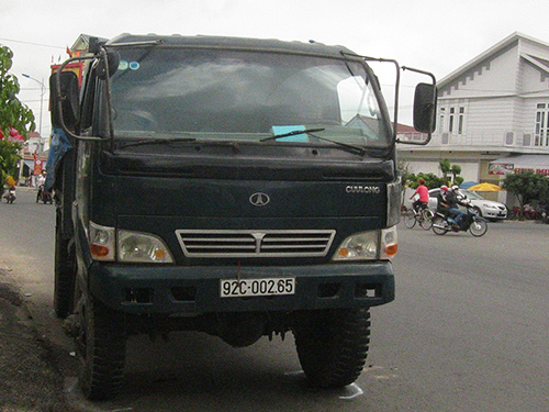 Chiếc xe tải gây tai nạn