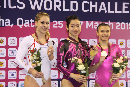 Phan Thị H&agrave; Thanh gi&agrave;nh HCV cầu thăng bằng tại Doha hồi th&aacute;ng 3-2015