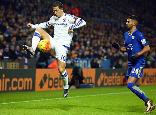 Chelsea hai lần mất điiểm trước Leicester mùa giải năm ngoái