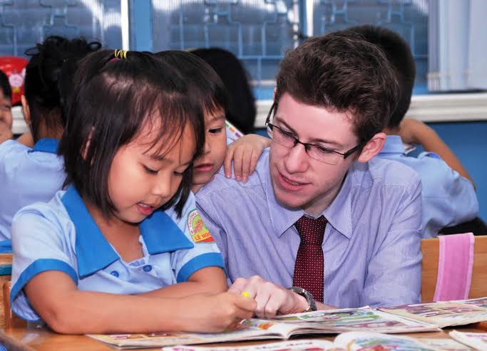 Một tiết học chương trình Tích hợp tại Trường Tiểu học Lê Ngọc Hân, quận 1, TP HCM. Ảnh: K. Linh
