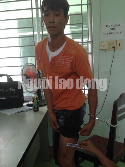 Trung l&uacute;c vừa mới bị bắt
