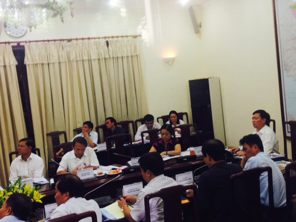B&ecirc;n trong ph&ograve;ng họp k&iacute;n của Hội đồng tiền lương quốc gia s&aacute;ng 5-8 tại trụ sỏ Bộ LĐ-TB-XH