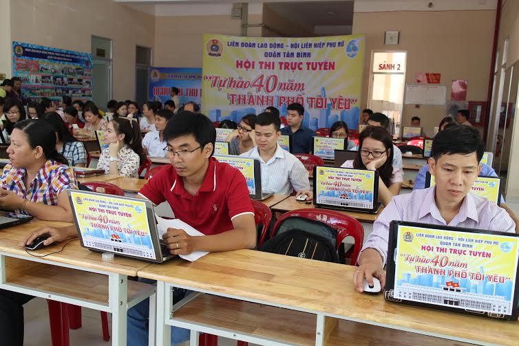 Leg: Các thí sinh tham gia hội thi trực tuyến “Tự hào 40 năm thành phố tôi yêu”