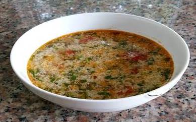 Canh trứng nấu sấu của mẹ