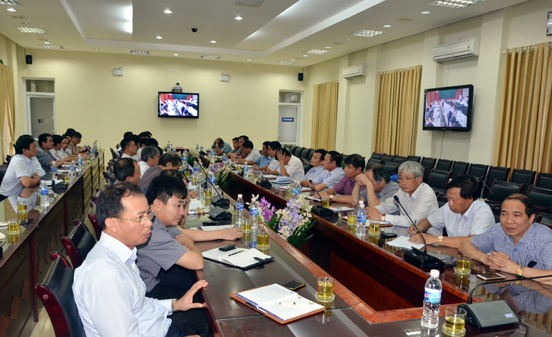 cuộc họp của TKV lo ứng ph&oacute;, khắc phục hậu quả