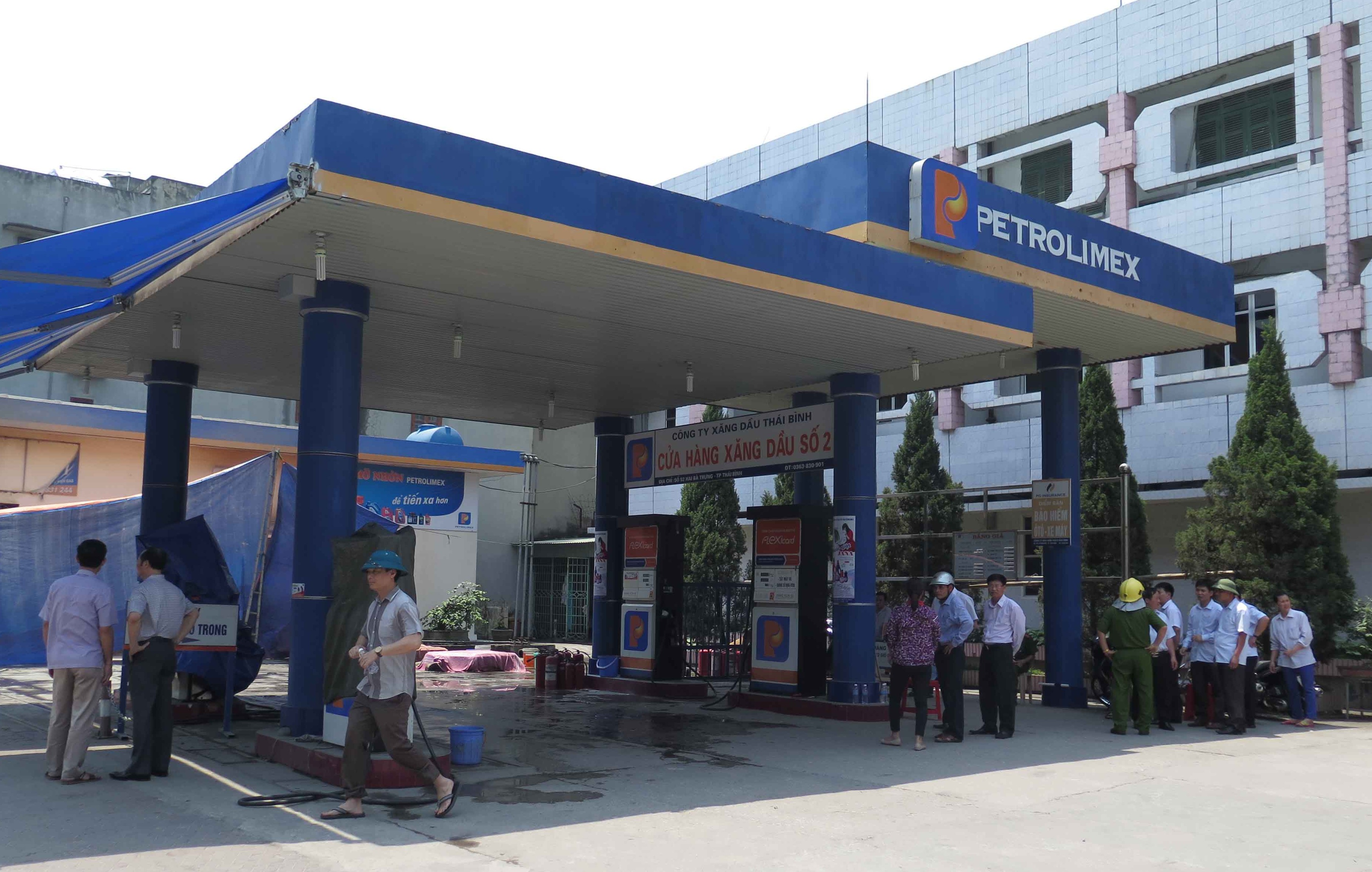 Hiện trường vụ ch&aacute;y, nổ