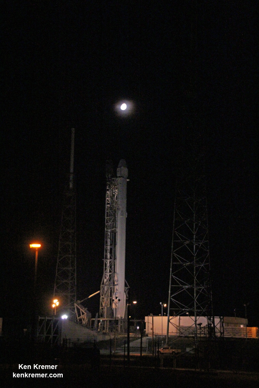 Bệ phóng ở trạm không quân Cape Canaveral. Ảnh: kenkremer.com