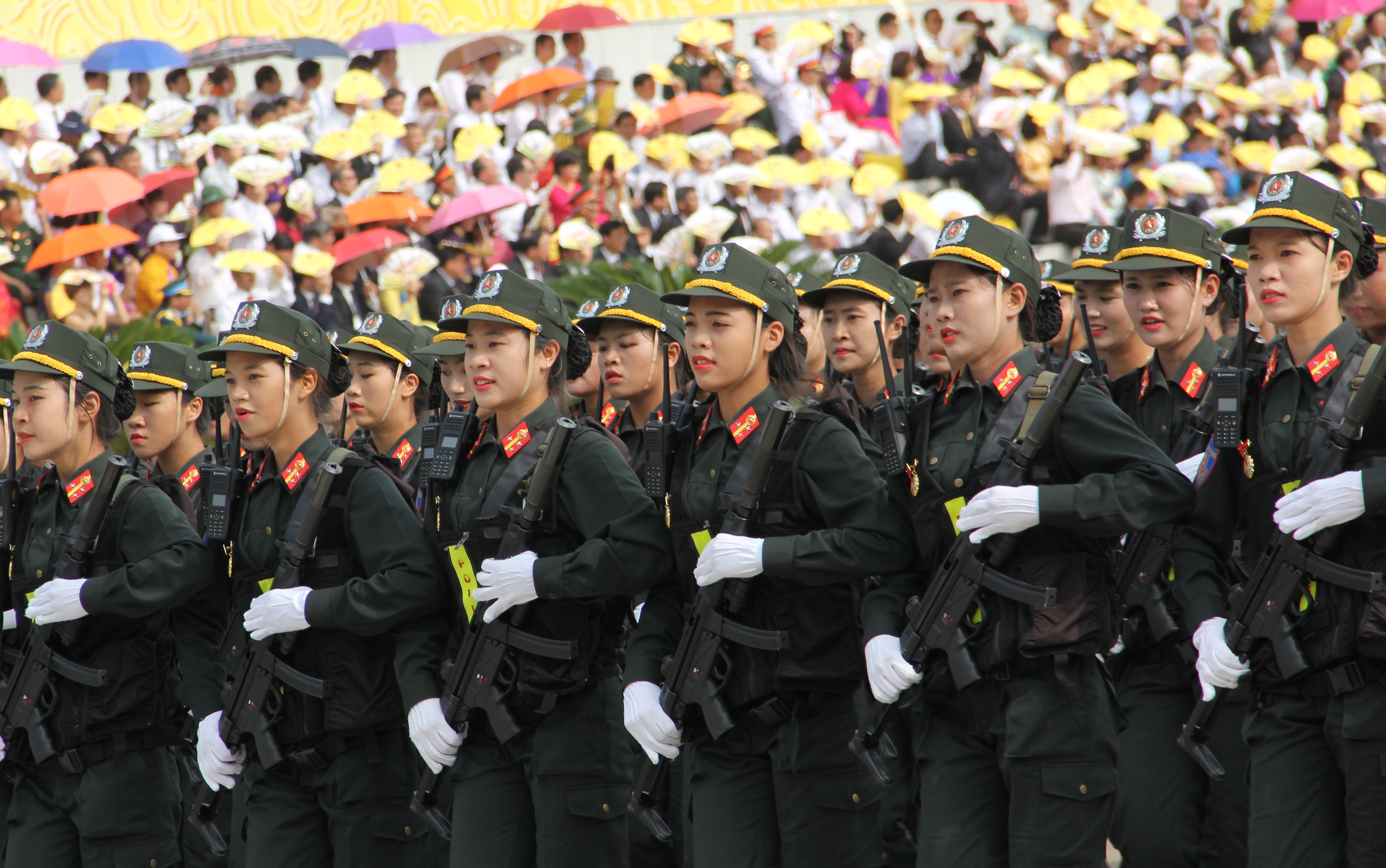 Xinh đẹp nhưng kh&ocirc;ng k&eacute;m phần uy nghi&ecirc;m v&agrave; dũng m&atilde;nh. ảnh: Văn Duẩn.