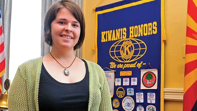Kayla Mueller in 2013 in Prescott, Arizona. Picture: The Daily Courier newspaper, Arizona