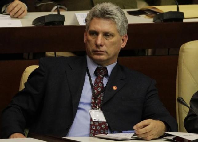 Newly elected Cuban Vice President Miguel Diaz-Canel attends the closing session of the National Assembly of the Peoples Power in Havana February 24, 2013. REUTERS/Desmond Boylan