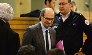 Former French budget minister Eric Woerth, 59, stands accused of possessing stolen goods.