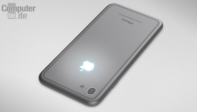 Mặt lưng iPhone 7 được thiết kế lại bớt rườm r&agrave; hơn kết hợp logo T&aacute;o khuyết ph&aacute;t s&aacute;ng.