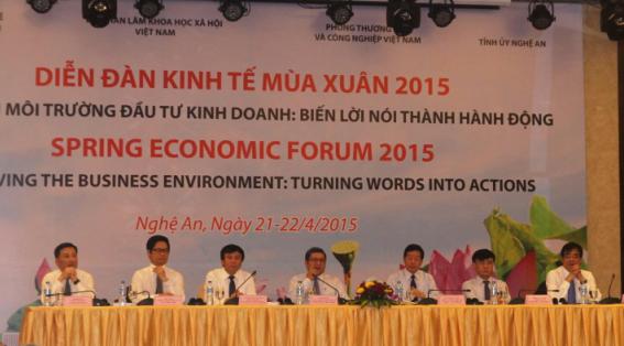 Diễn đ&agrave;n Kinh tế M&ugrave;a xu&acirc;n mới khai mạc s&aacute;ng 21-4 tại Nghệ An