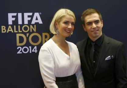 Philipp Lahm và vợ Claudia