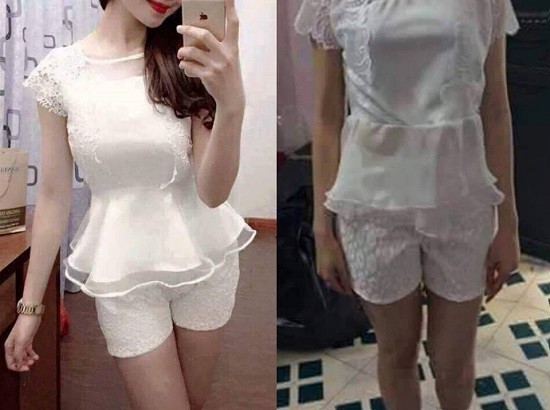 Nạn nh&acirc;n mua quần &aacute;o online qua mạng thường mắc bẫy h&agrave;ng thật kh&ocirc;ng như ảnh. Ảnh minh họa chụp từ FBNV.