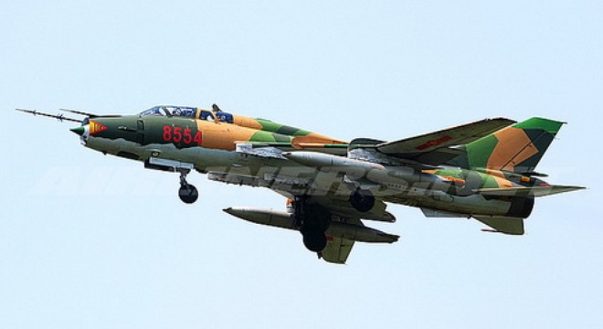 Một chiếc m&aacute;y bay SU-22. Ảnh minh hoạ