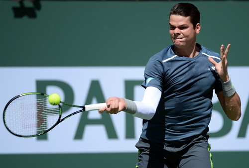 Milos Raonic mất những break quan trọng trong trận bán kết