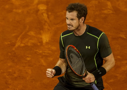 Andy Murray đang thích nghi tốt với mặt sân đất nện