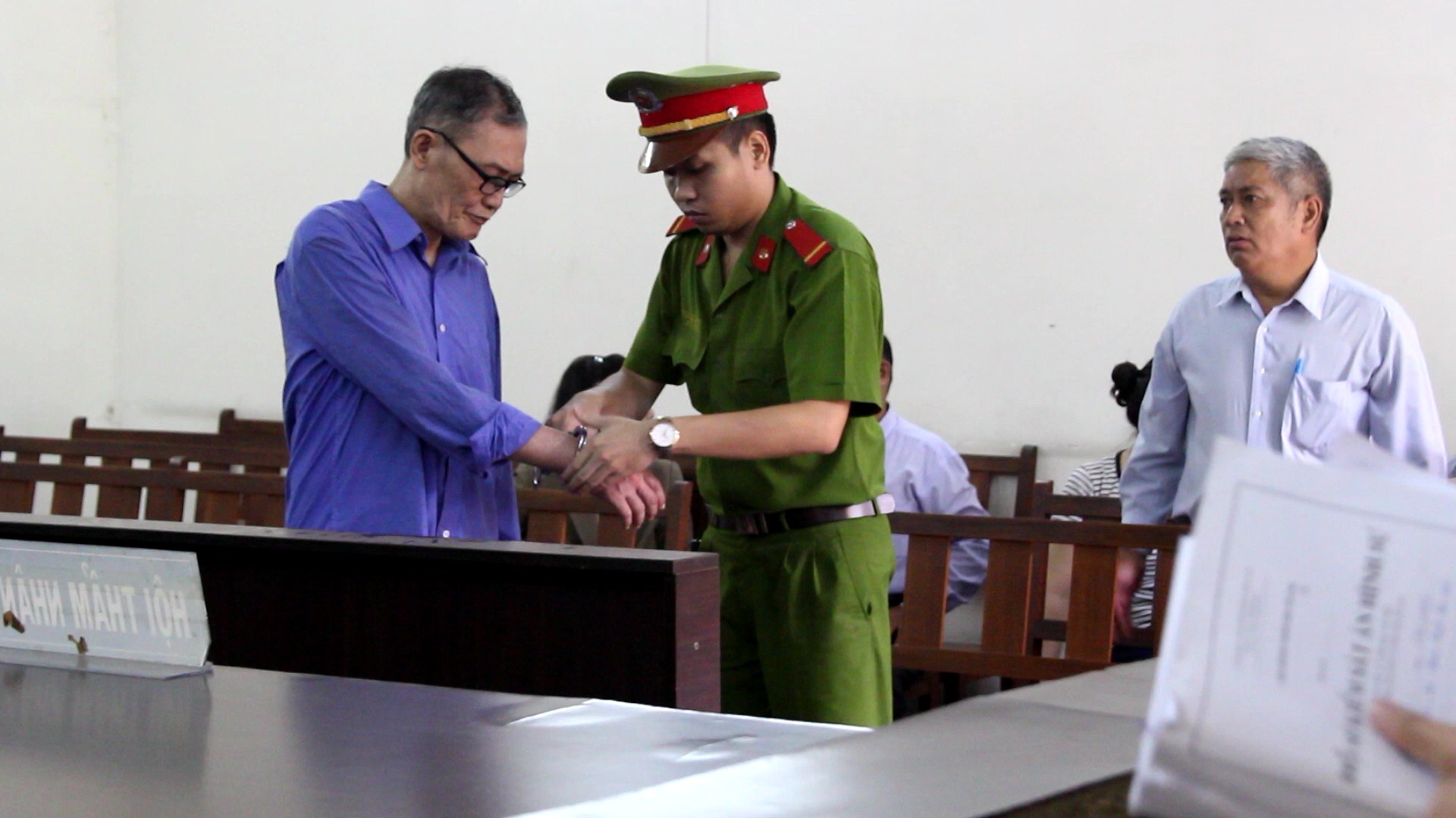 Bị c&aacute;o Huỳnh Văn Tăng tại t&ograve;a