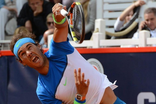 Nadal thi đấu đầy quyết tâm tại Hamburg Open...