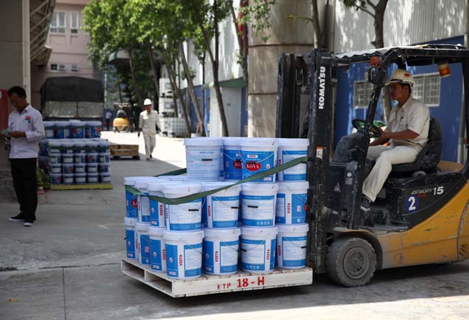 Một nh&agrave; m&aacute;y sản xuất sơn Kova ở huyện Củ Chi, TP HCM