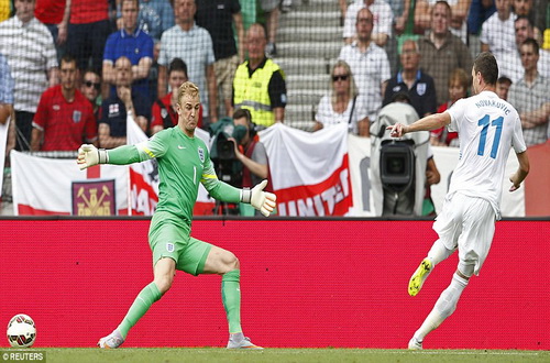 Nokanovic ghi b&agrave;n mở tỉ số cho Slovenia