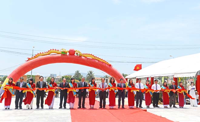 Lễ cắt băng khánh thành công trình nâng cấp NTLS Tp Quy Nhơn