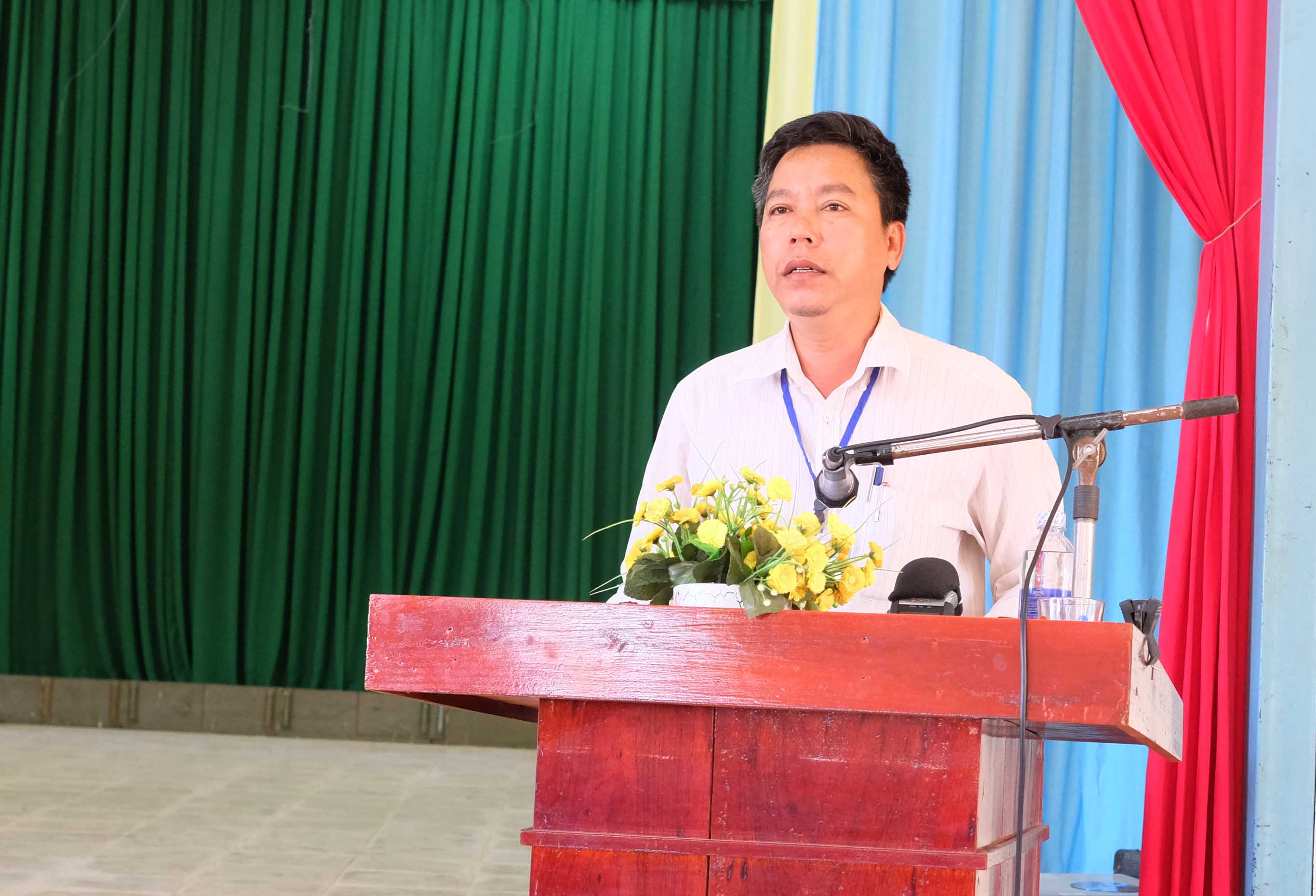 &Ocirc;ng Mai Xu&acirc;n Tuấn, Chủ tịch UBND phường H&ograve;a Ph&aacute;t x&aacute;c nhận trong khu Nghĩa trũng Nghi An &ndash; G&ograve; Đồi c&oacute; mộ của người d&acirc;n