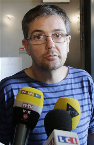 Tổng biên tập tờ Charlie Hebdo thường được gọi với tên Charb. Ảnh: Reuters.