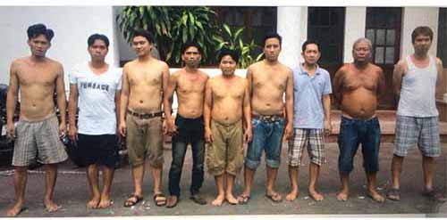 Các đối tượng bị công an tạm giữẢnh: Thành Đồng