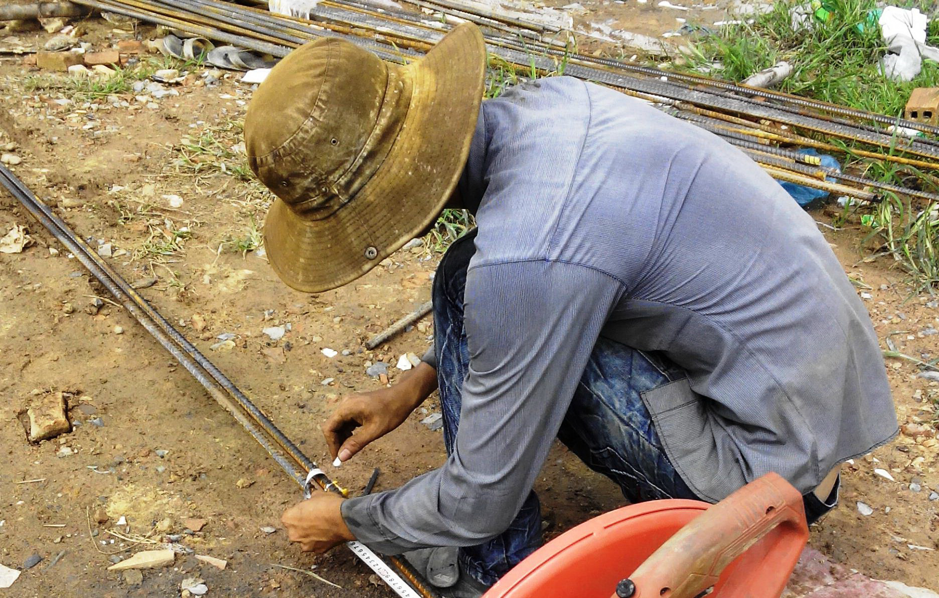 T.A được tại ngoại và vẫn làm việc bình thường tại huyện Hóc Môn, TP HCM
Ảnh: Lê Phong