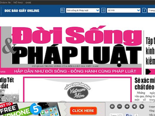 Báo Đời sống và Pháp luật bị phạt 30 triệu đồng
